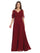 Long Formal Flutter Sleeves Bridesmaids Dress - The Dress Outlet