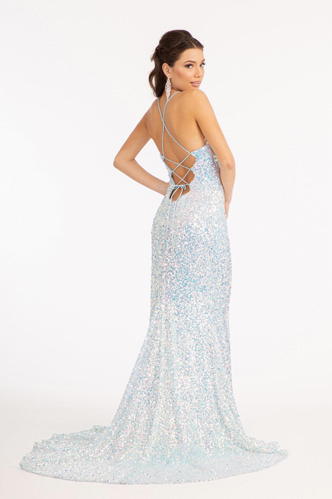 Blue Long Formal Mermaid Prom Dress │ The Dress Outlet for $250.99
