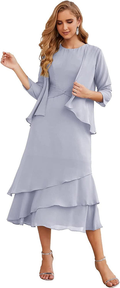 Long Formal Mother of the Bride Dress Size 14 - The Dress Outlet