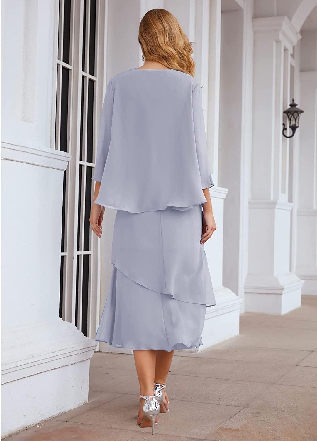 Long Formal Mother of the Bride Dress Size 14 - The Dress Outlet