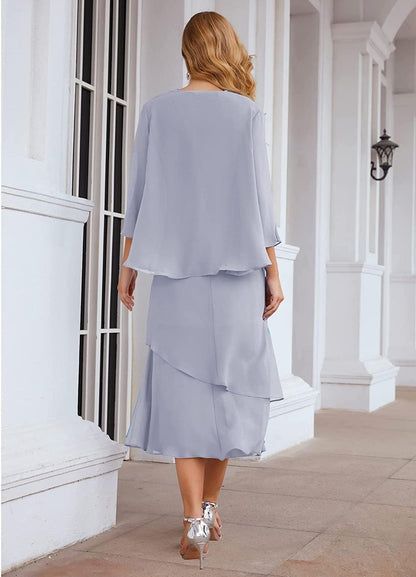 Long Formal Mother of the Bride Dress Size 14 - The Dress Outlet