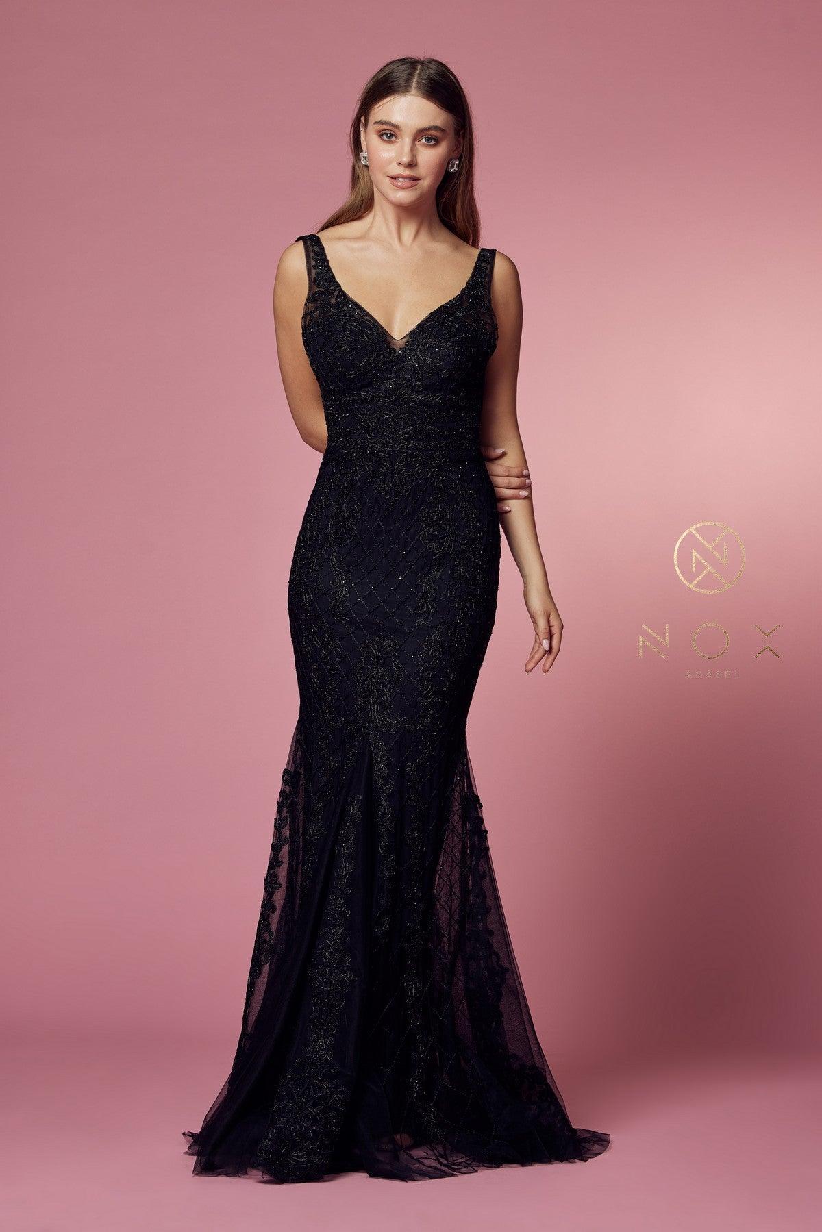 Long Formal Sleeveless Mermaid Prom Dress Sale - The Dress Outlet