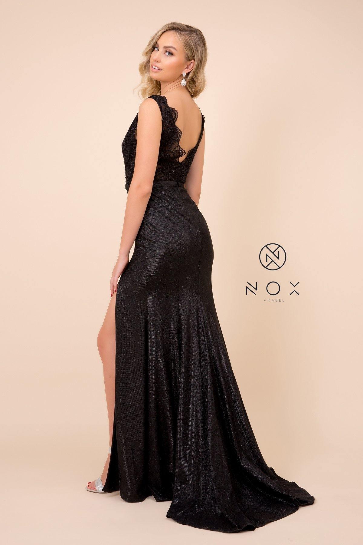 Long Formal Sleeveless Metallic Skirt Prom Dress Sale