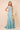 Long Formal Sleeveless Metallic Skirt Prom Dress Turquoise