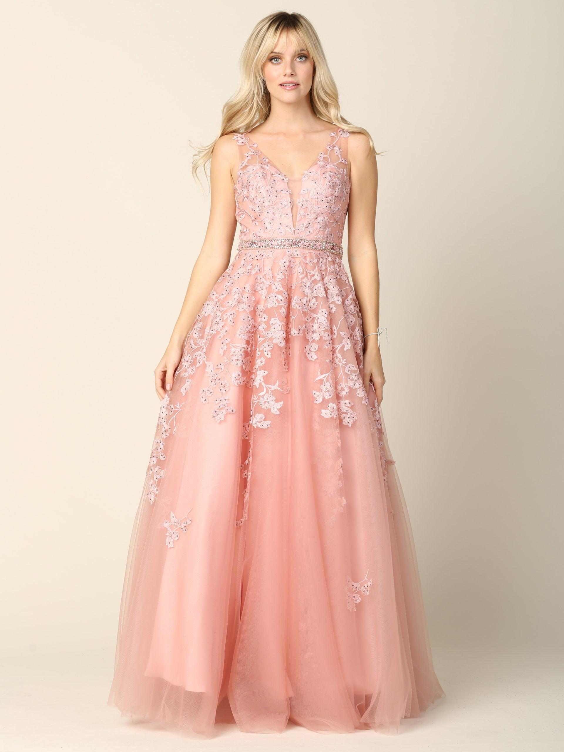 Long Formal Sleeveless Prom Ball Gown - The Dress Outlet