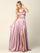 Long Formal Spaghetti Strap Bridesmaids Dress - The Dress Outlet