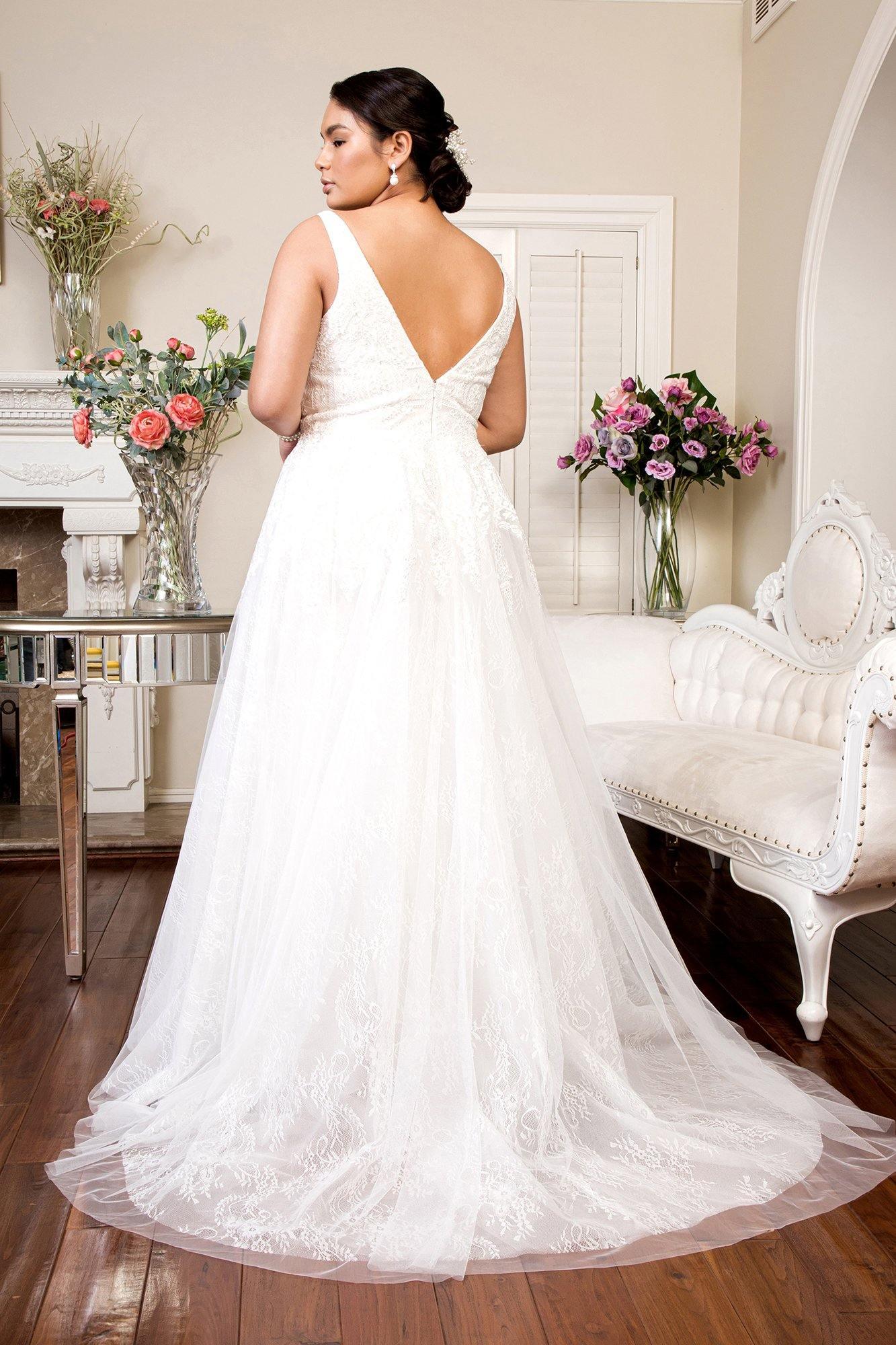 Long Ivory Wedding Gown Sale