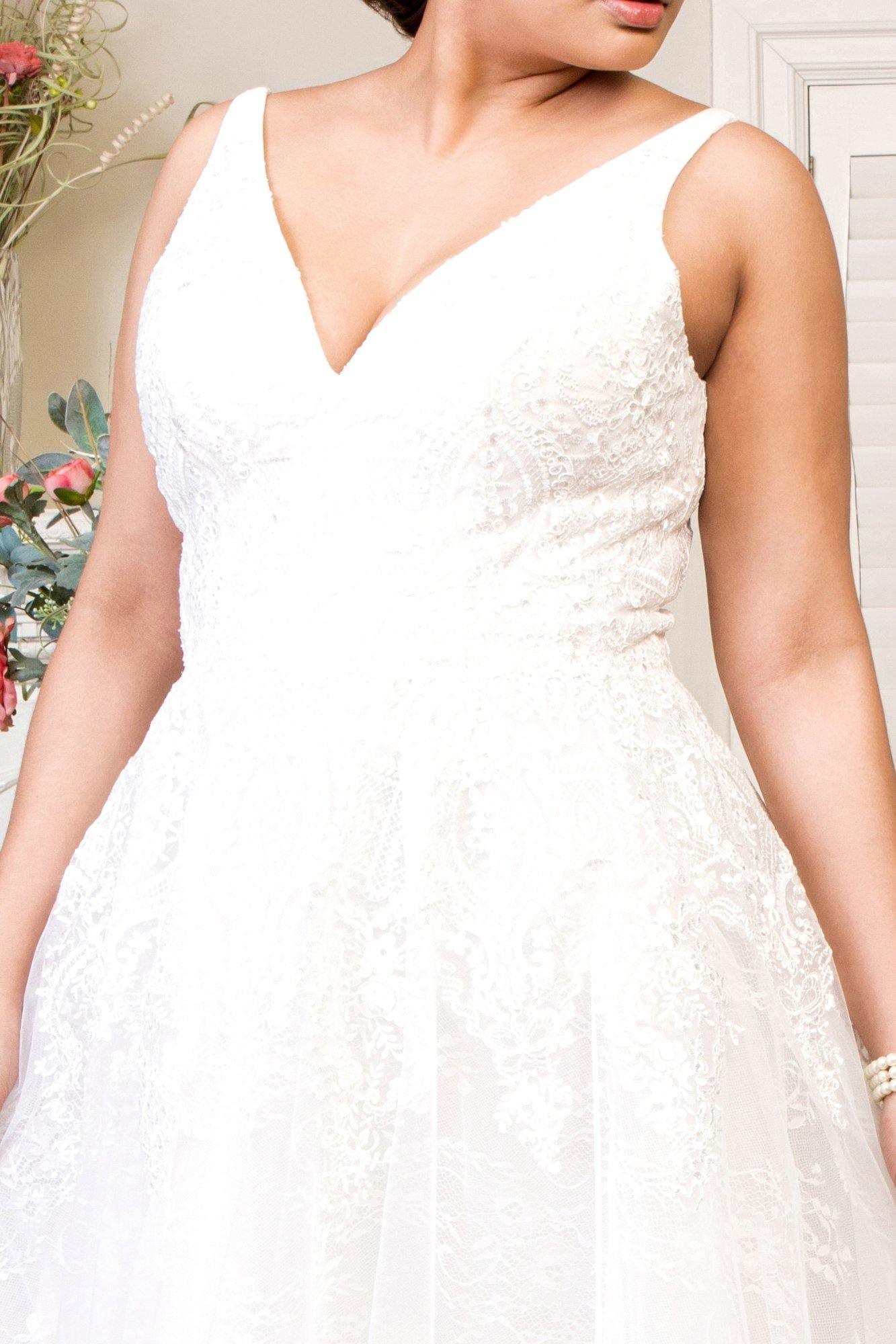 Long Ivory Wedding Gown Sale