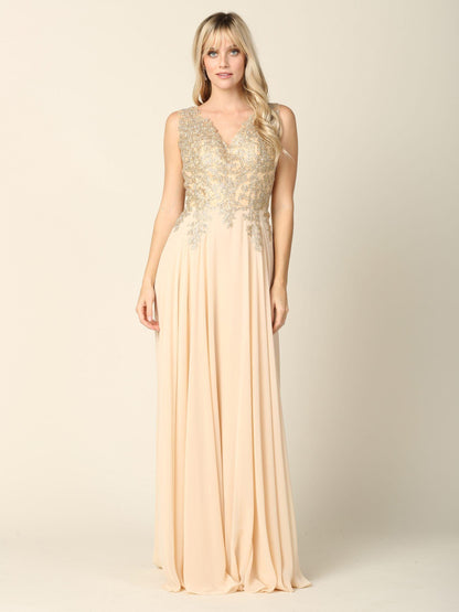 Long Mother of the Bride Chiffon Formal Dress Sale - The Dress Outlet