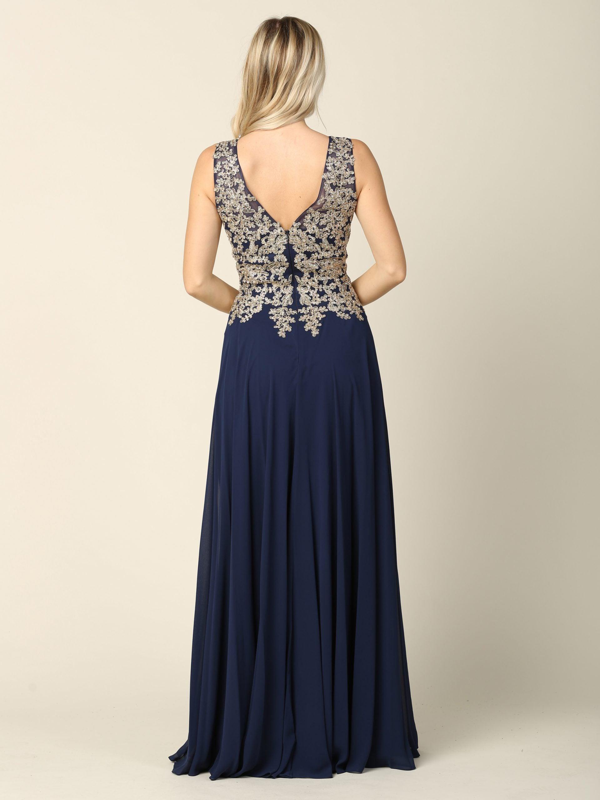 elegant chiffon dresses Long Mother of the Bride Chiffon Formal Dress