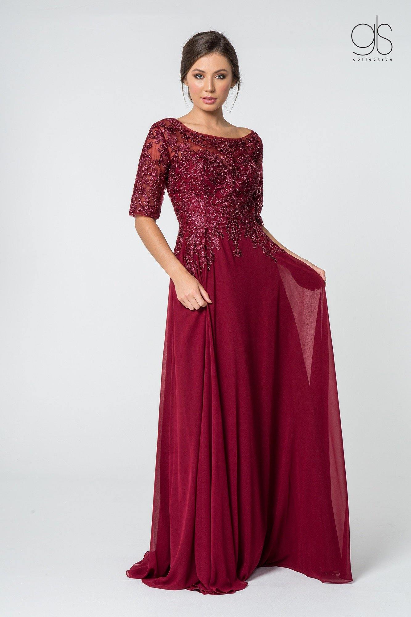 Long Mother of the Bride Dress Sale - The Dress Outlet