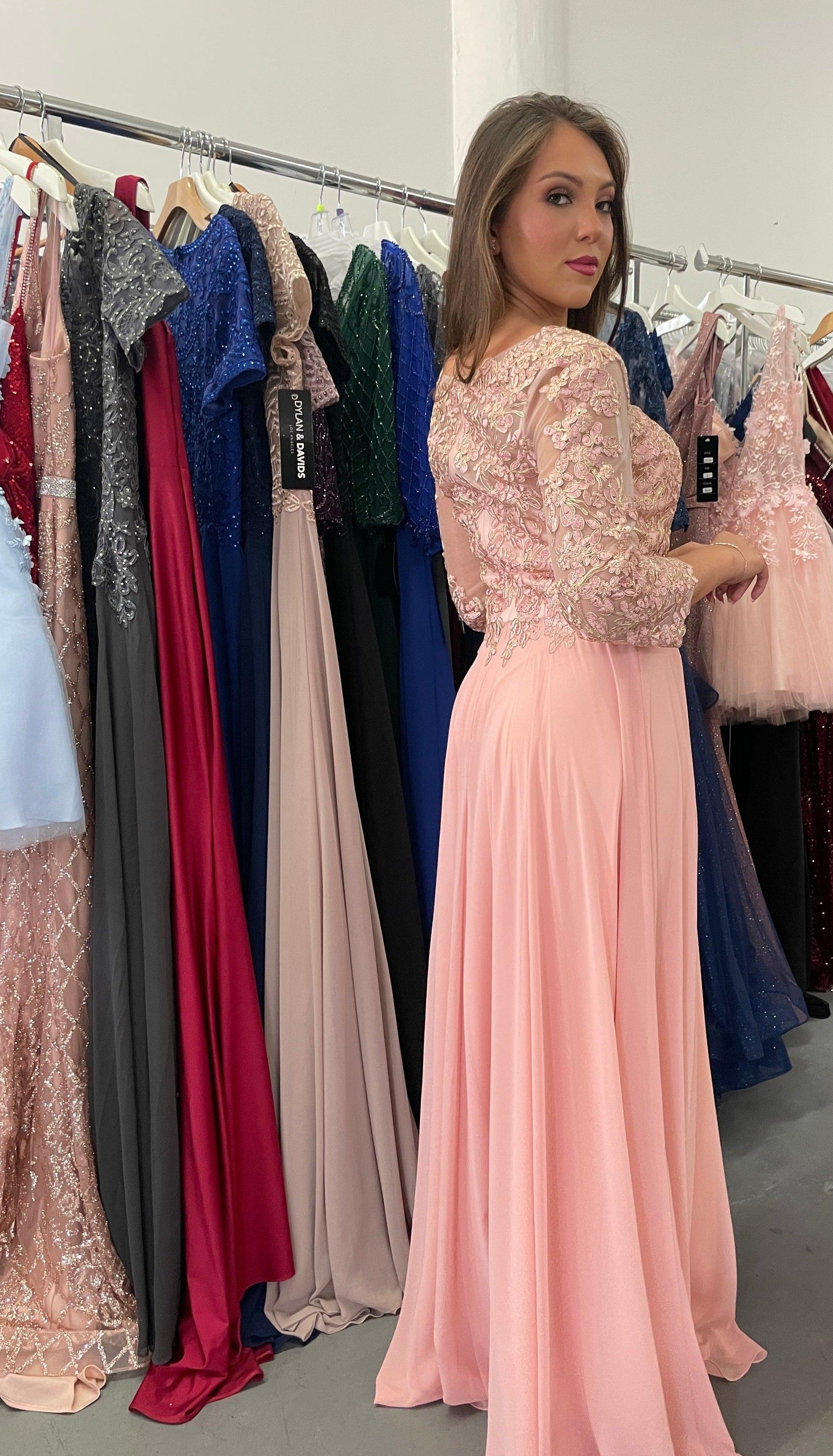 Long Mother of the Bride Dress Sale - The Dress Outlet