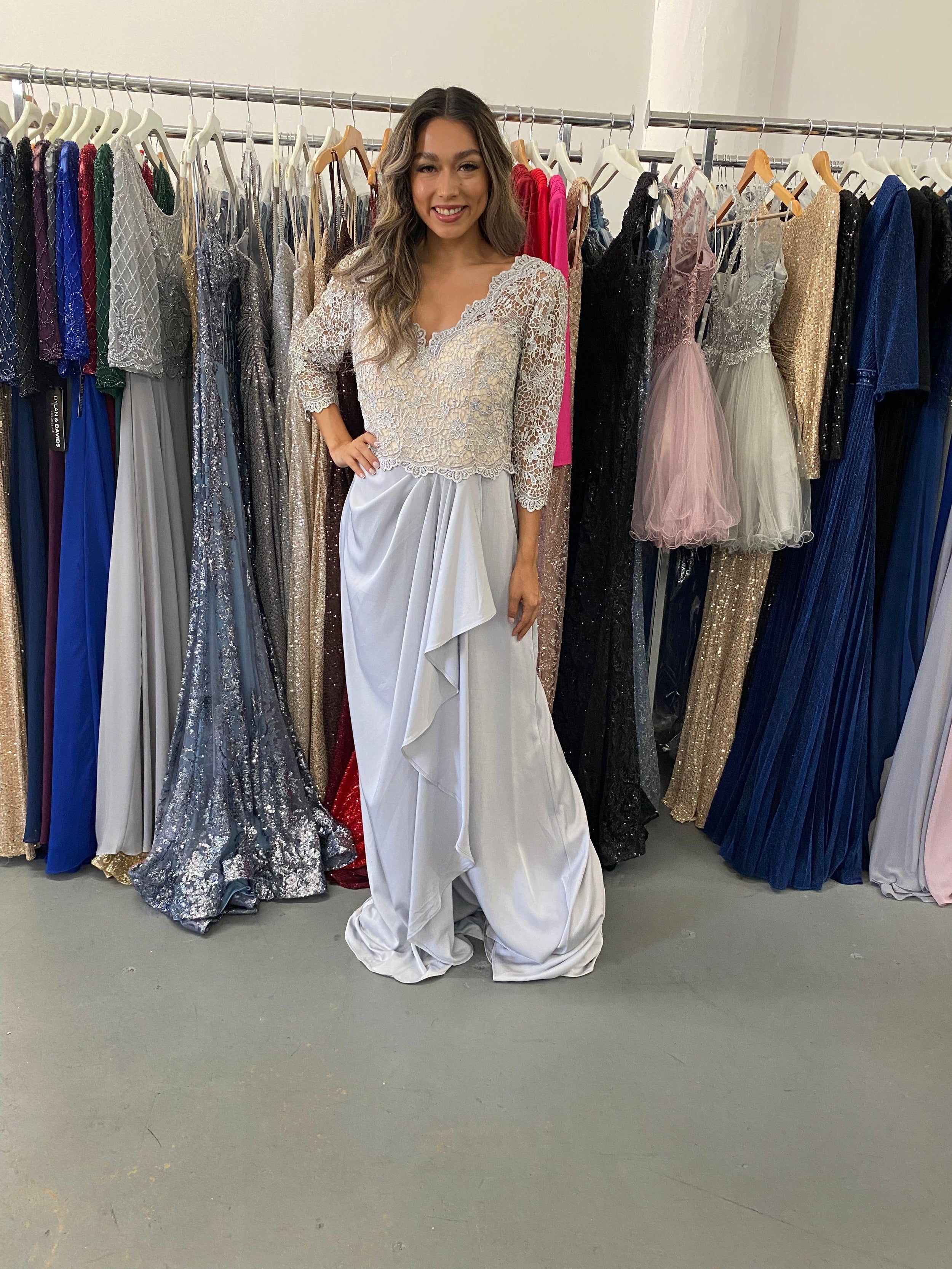 Long Mother of the Bride Dress Sale - The Dress Outlet