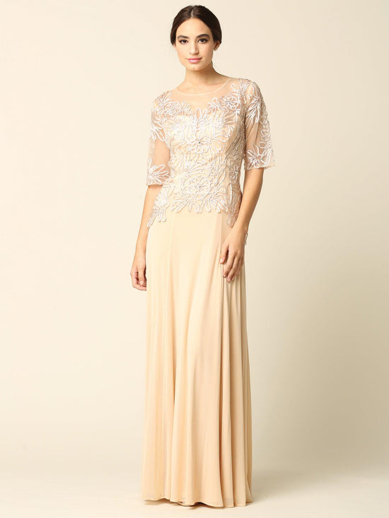 Hunter Green Long Mother of the Bride Formal Embroidered Dress for $192 ...