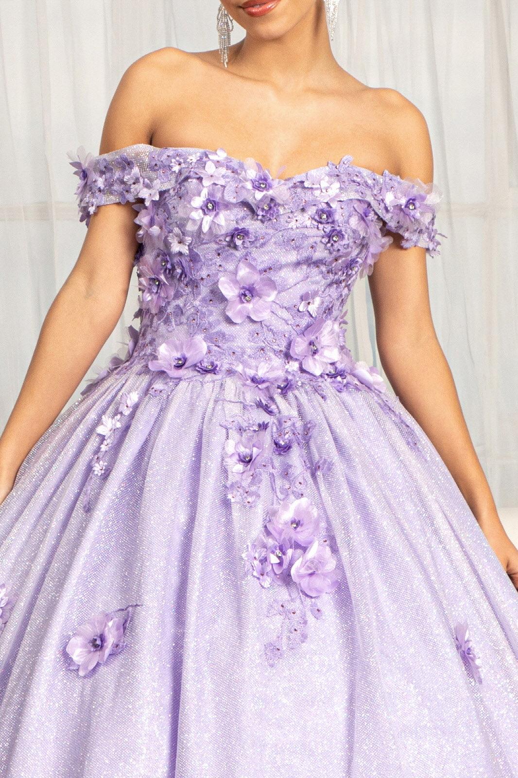 Stunning Off The Shoulder Floral Applique Quinceanera Dress Ball Gown Sweet 16 Dress main image 1
