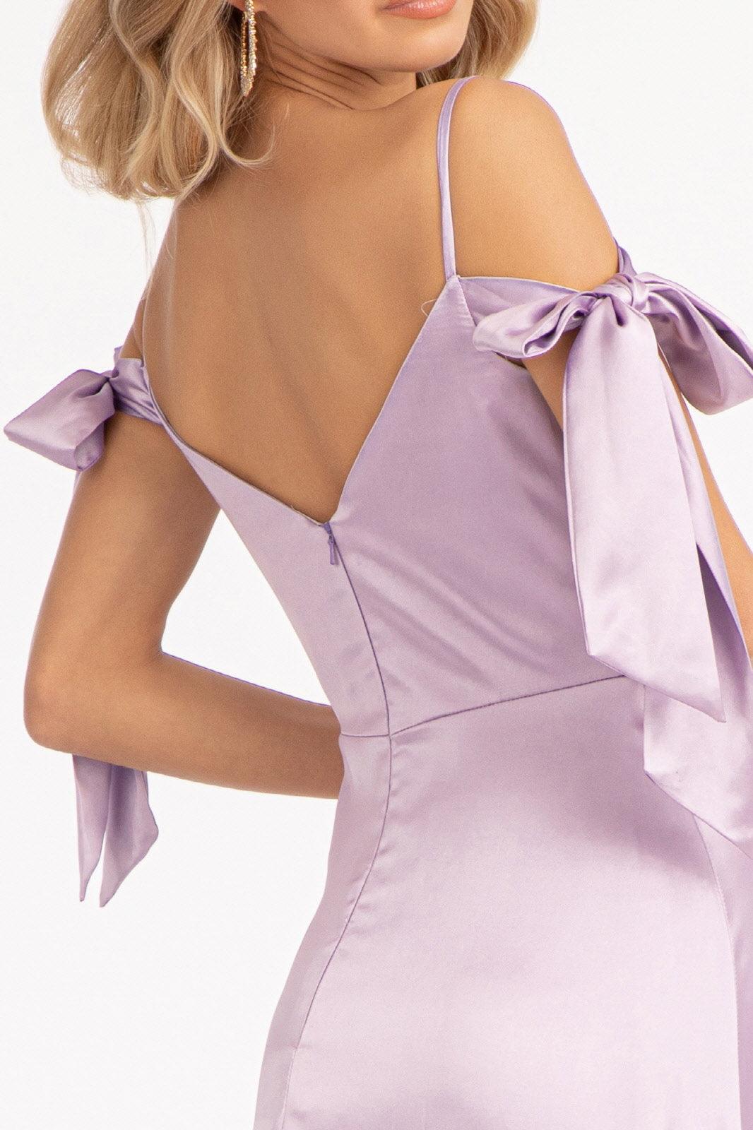 Long Off Shoulder Formal Bridesmaid Dress - The Dress Outlet