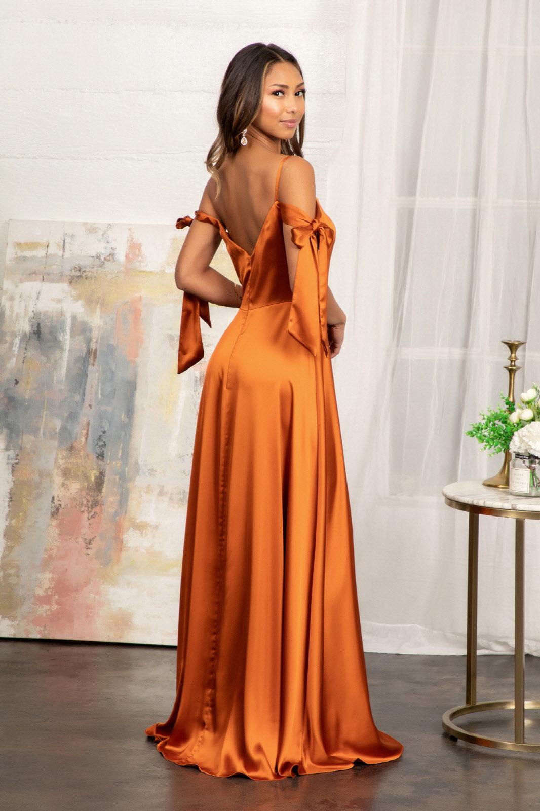 Long Off Shoulder Formal Bridesmaid Dress