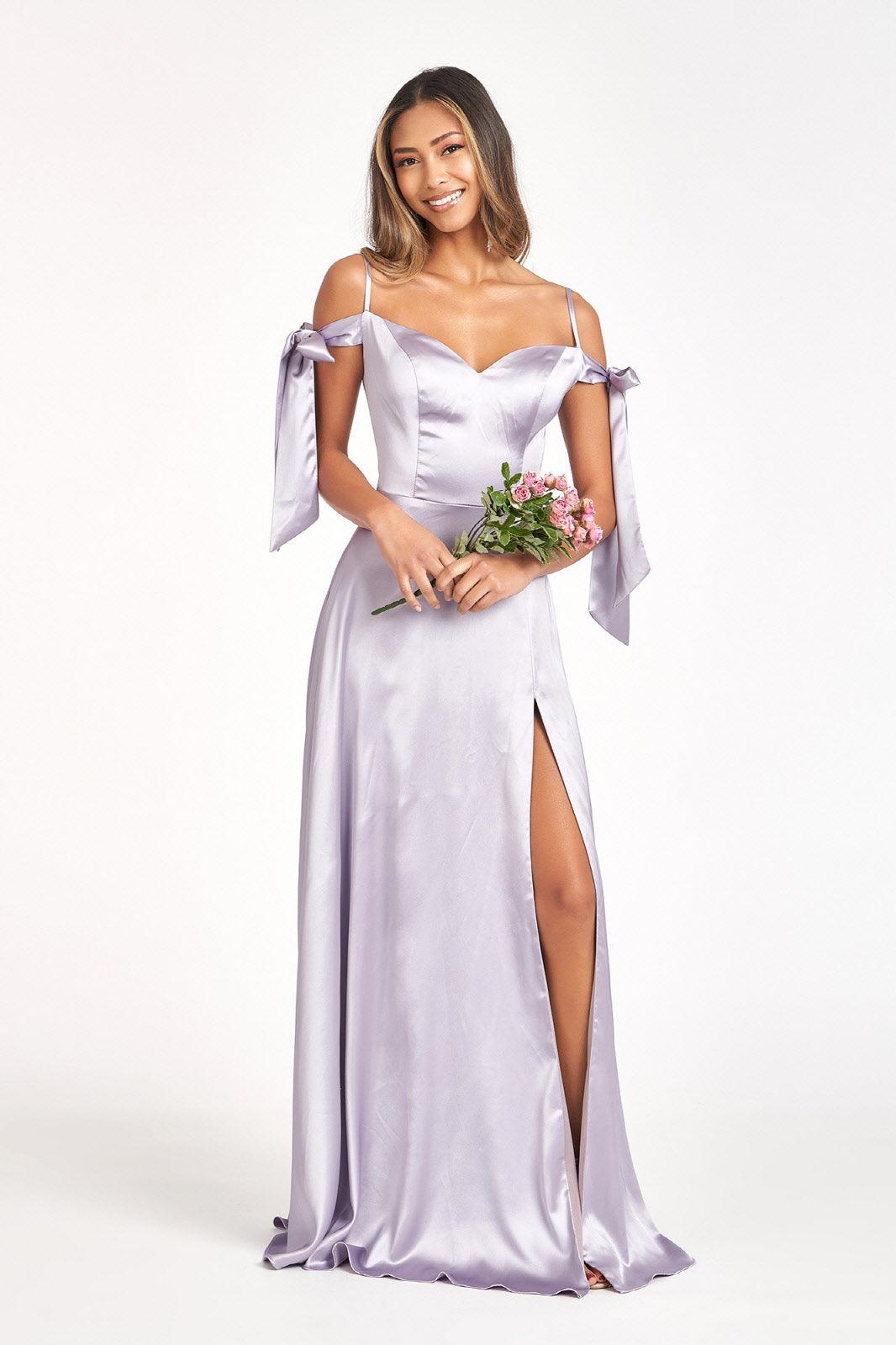 Long Off Shoulder Formal Bridesmaid Dress