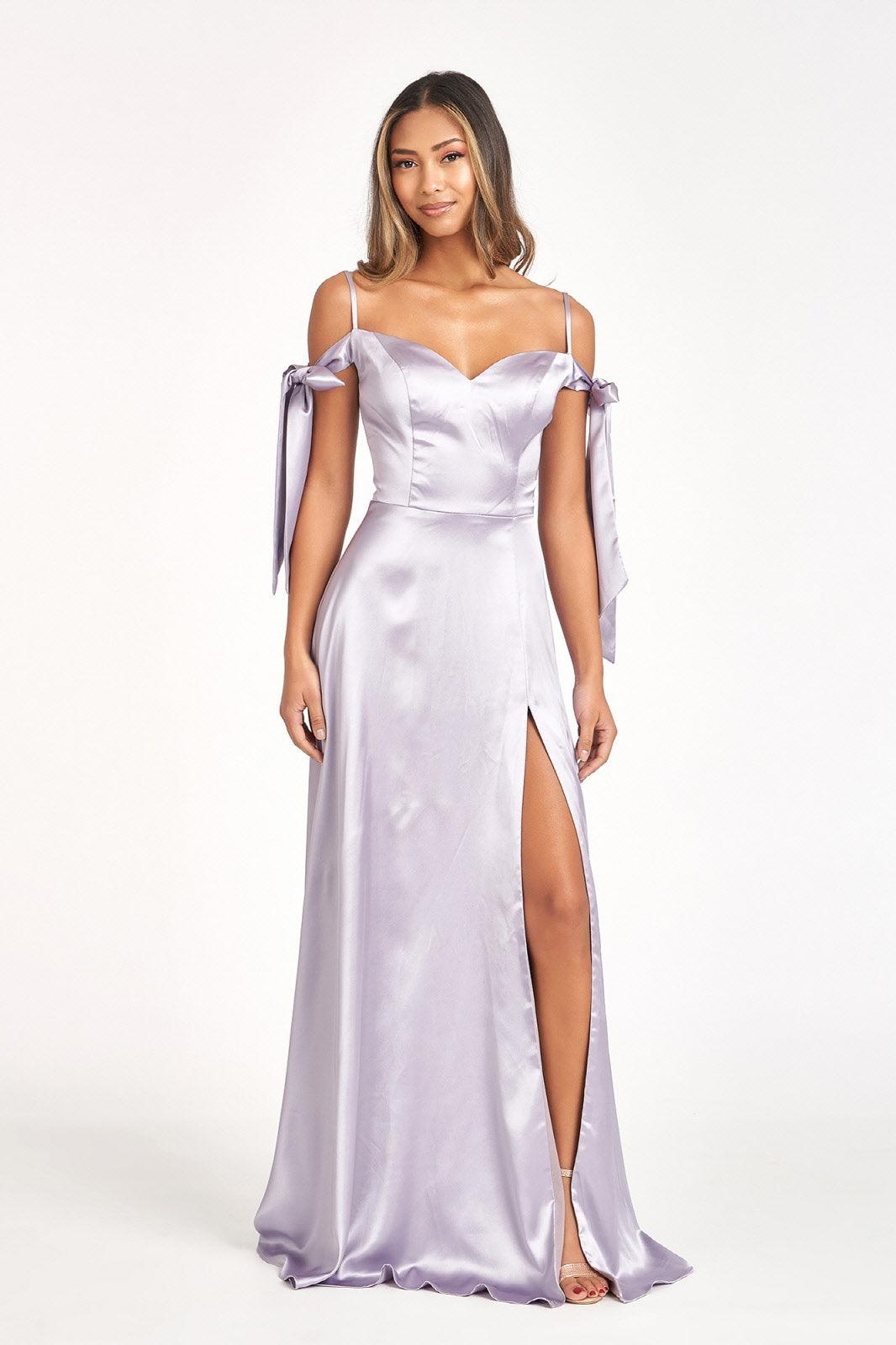 Long Off Shoulder Formal Bridesmaid Dress