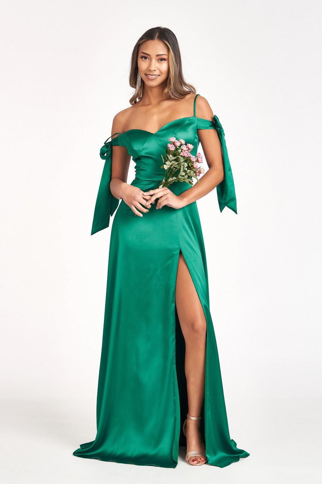 Long Off Shoulder Formal Bridesmaid Dress