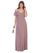 Long Off Shoulder Formal Bridesmaids Dress - The Dress Outlet