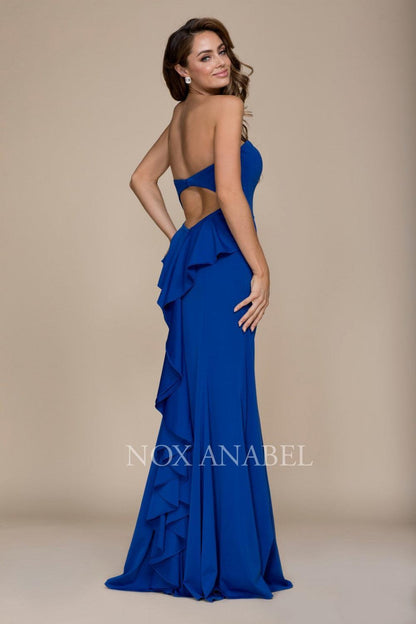 Long Prom Backless Mermaid Dress Evening Gown Sale - The Dress Outlet