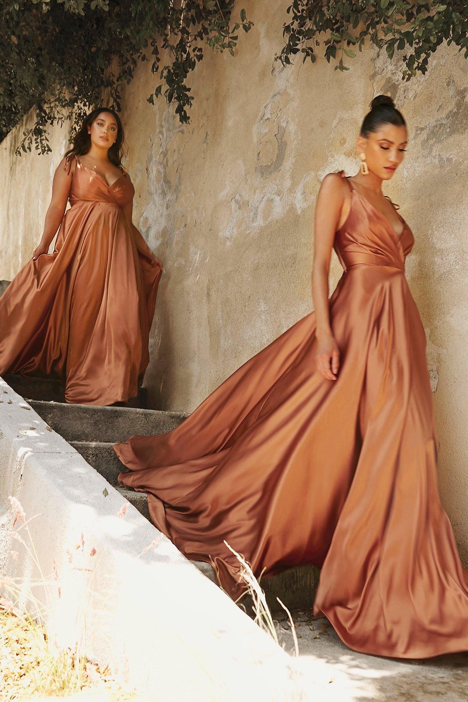 Long Flowy A-Line Evening Gown Sienna