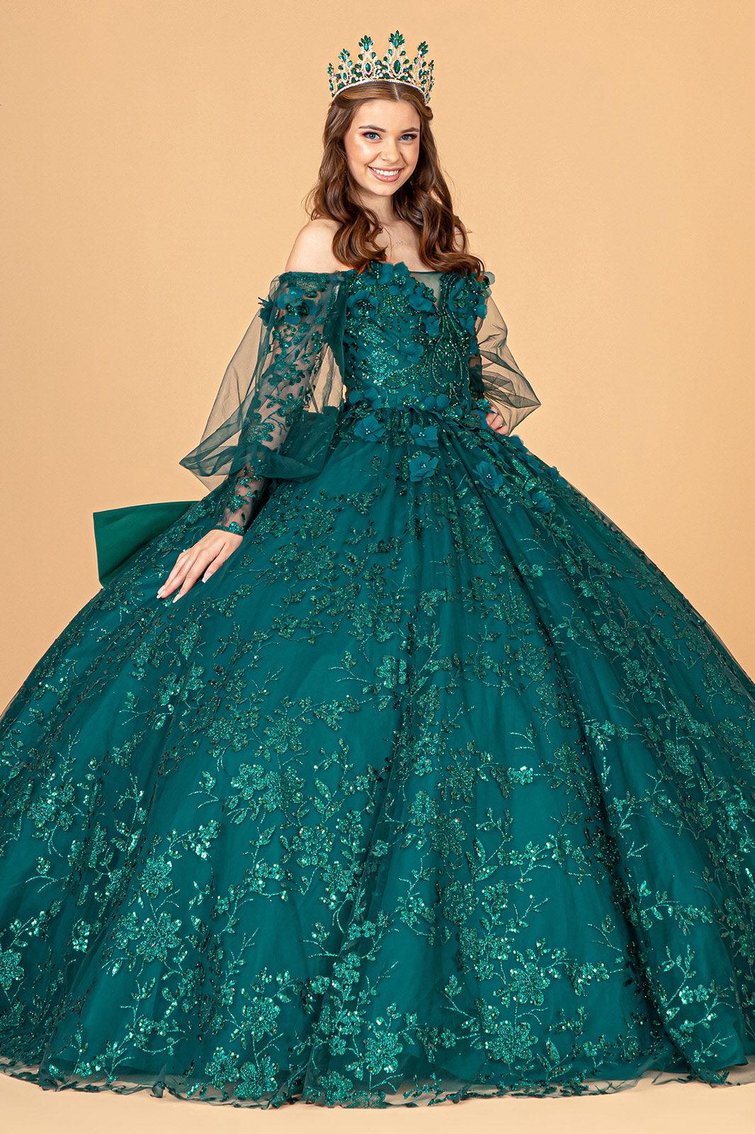 Long Quinceanera Dress Ball Gown - The Dress Outlet