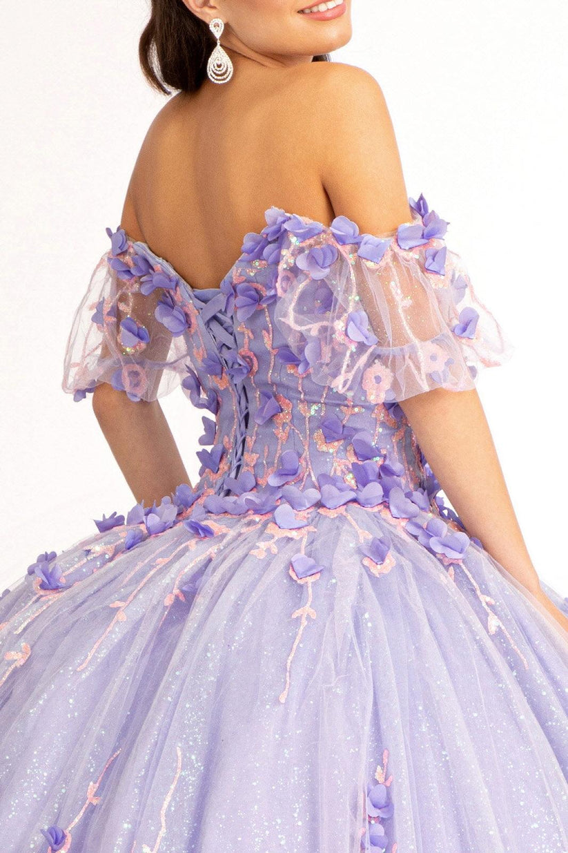 Tiffany Long Quinceanera Dress Glitter Mesh Ball Gown for $536.99 – The ...