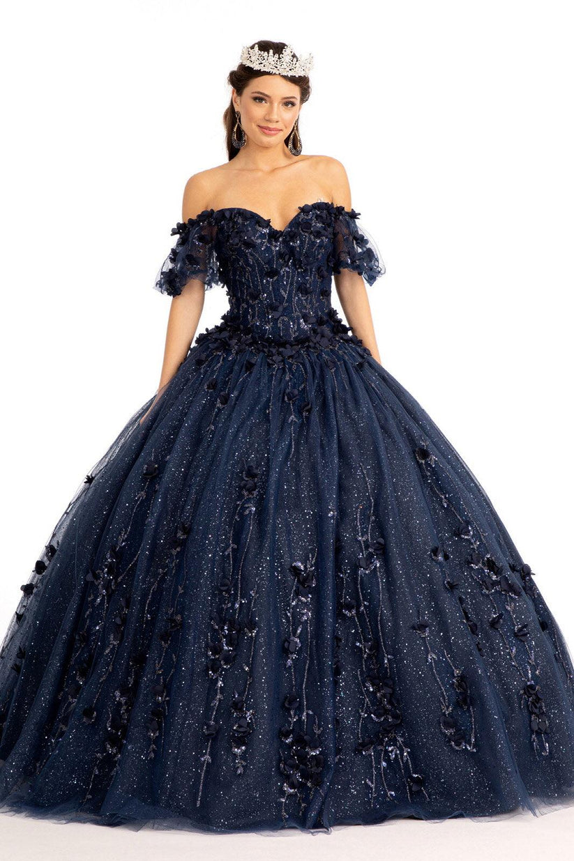 Tiffany Long Quinceanera Dress Glitter Mesh Ball Gown for $536.99 – The ...