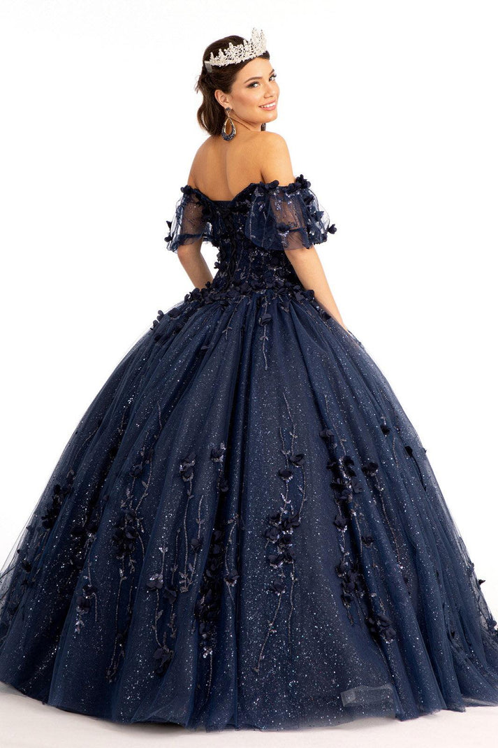 Tiffany Long Quinceanera Dress Glitter Mesh Ball Gown for $536.99 – The ...
