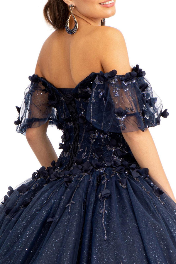 Tiffany Long Quinceanera Dress Glitter Mesh Ball Gown for $536.99 – The ...