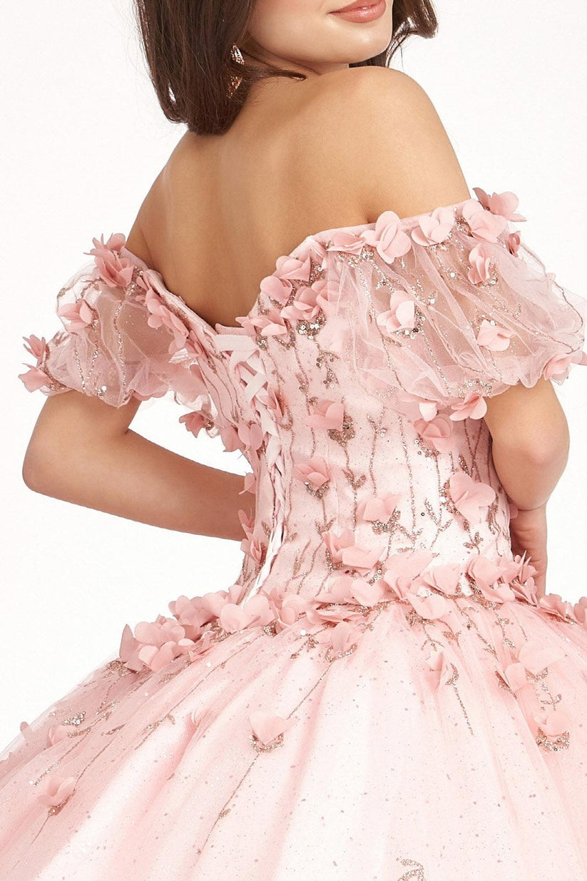 Tiffany Long Quinceanera Dress Glitter Mesh Ball Gown for $536.99 – The ...
