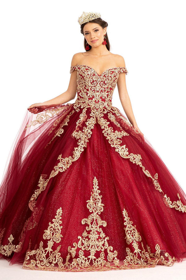Long  Quinceanera Dress Off Shoulder Ball Gown