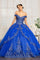 Long  Quinceanera Dress Off Shoulder Ball Gown - The Dress Outlet