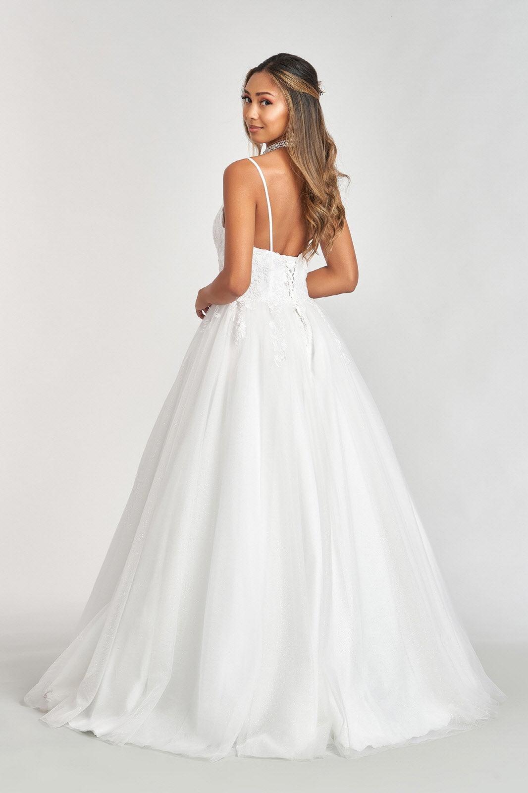 Long Quinceanera Dress Spaghetti Strap Ball Gown