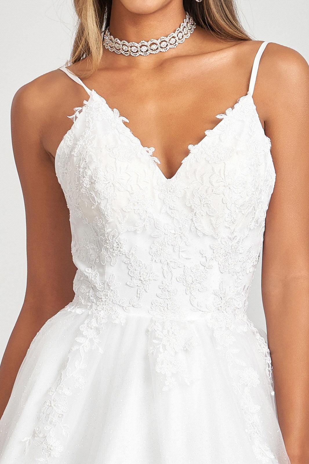 Long Quinceanera Dress Spaghetti Strap Ball Gown