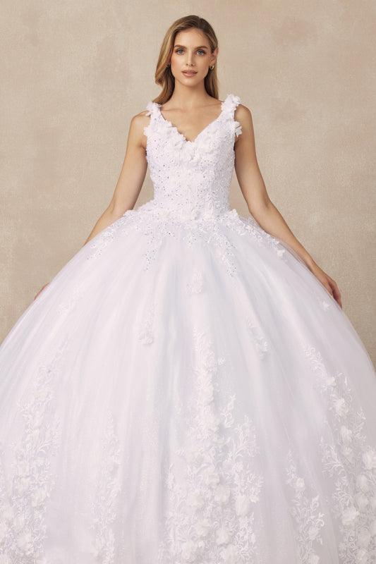 Long Quinceanera Sleeveless Ball Gown