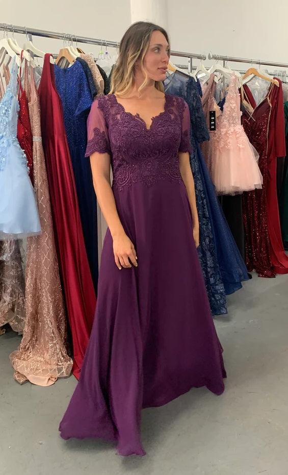 Long Short Sleeve Mother of the Bride Dress Sale