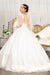 Long Sleeve Beaded Wedding Dress - The Dress Outlet