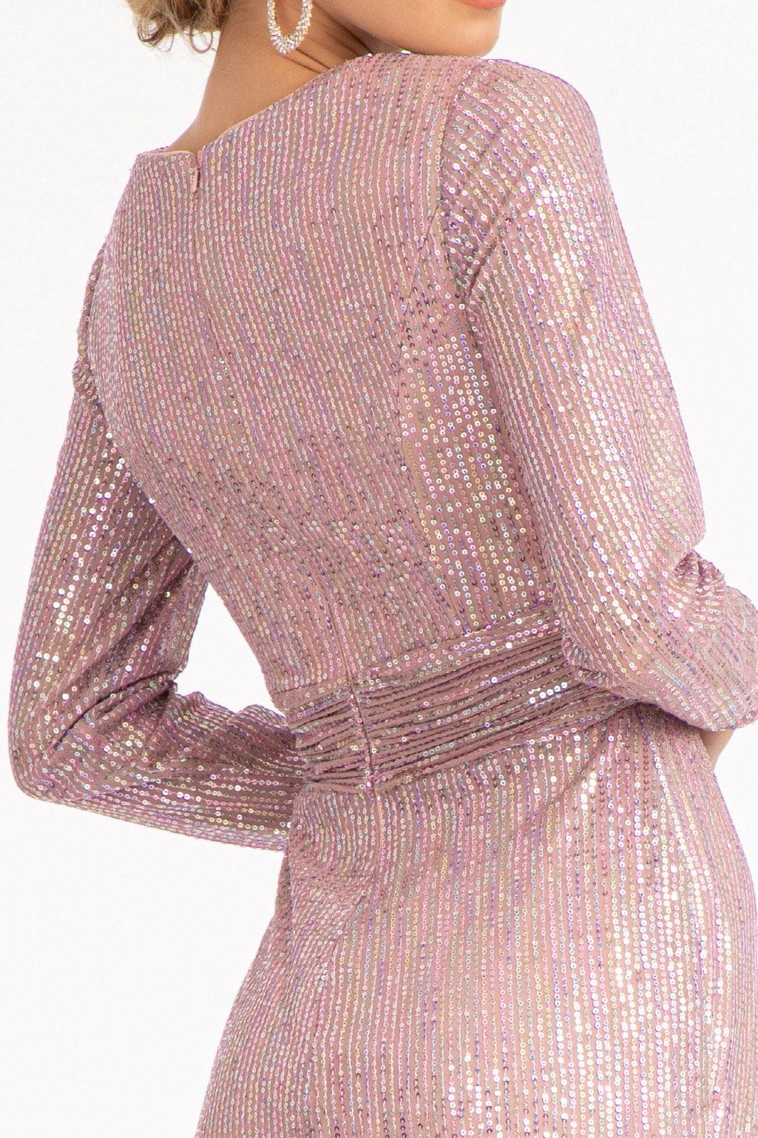 Long Sleeve Formal Mermaid Evening Dress