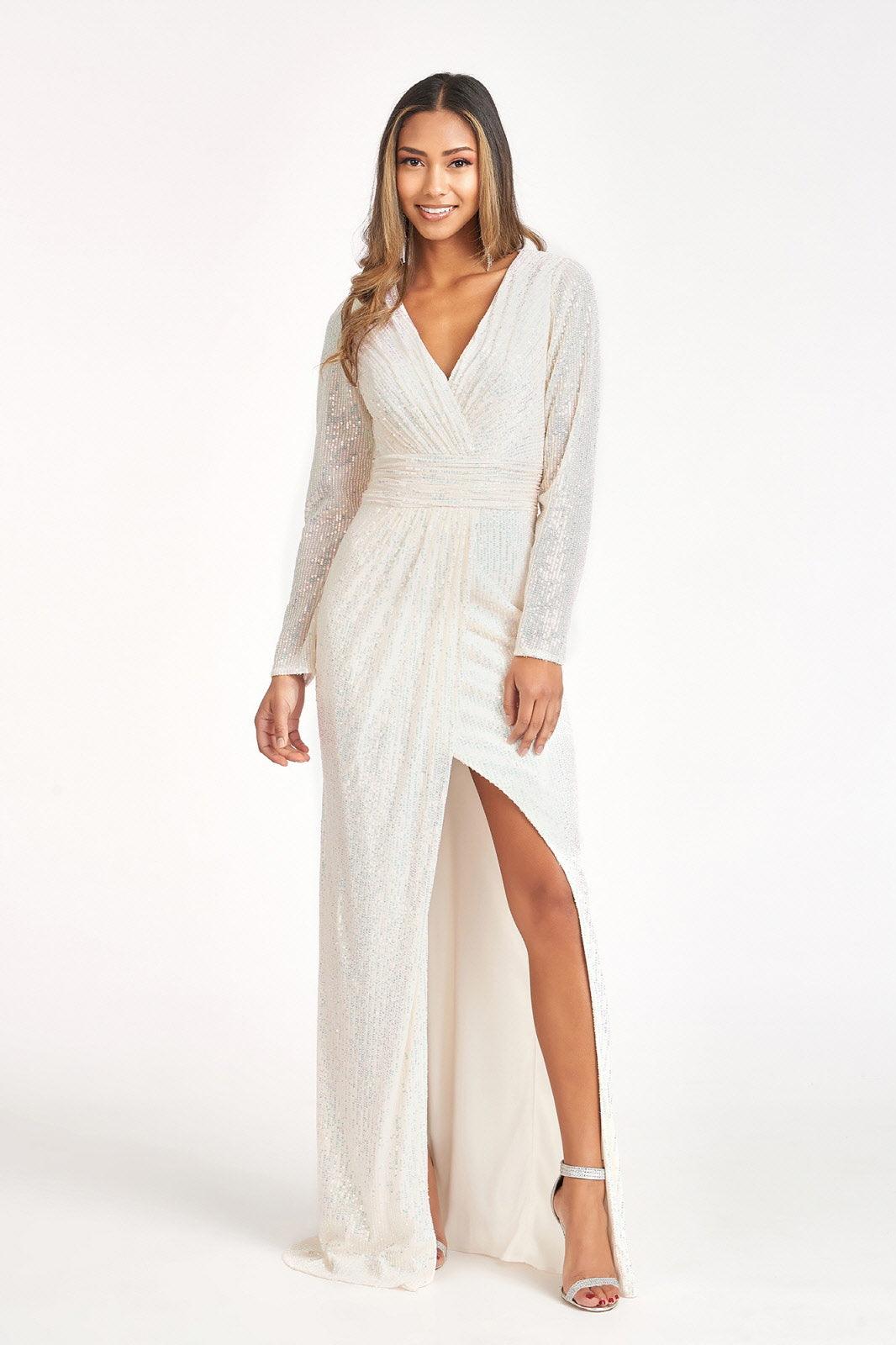 Long Sleeve Formal Mermaid Evening Dress