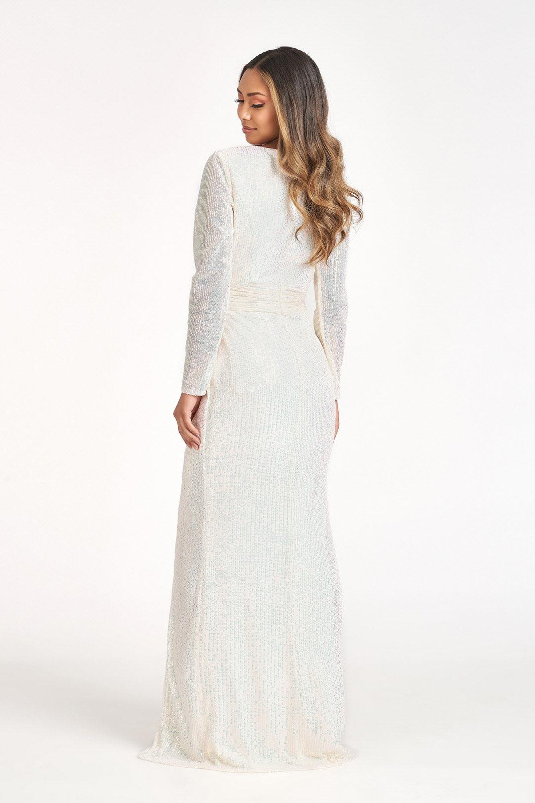 Long Sleeve Formal Mermaid Evening Dress