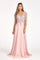 Long 3/4 Sleeve Mother of the Bride Formal Dress - The Dress Outlet