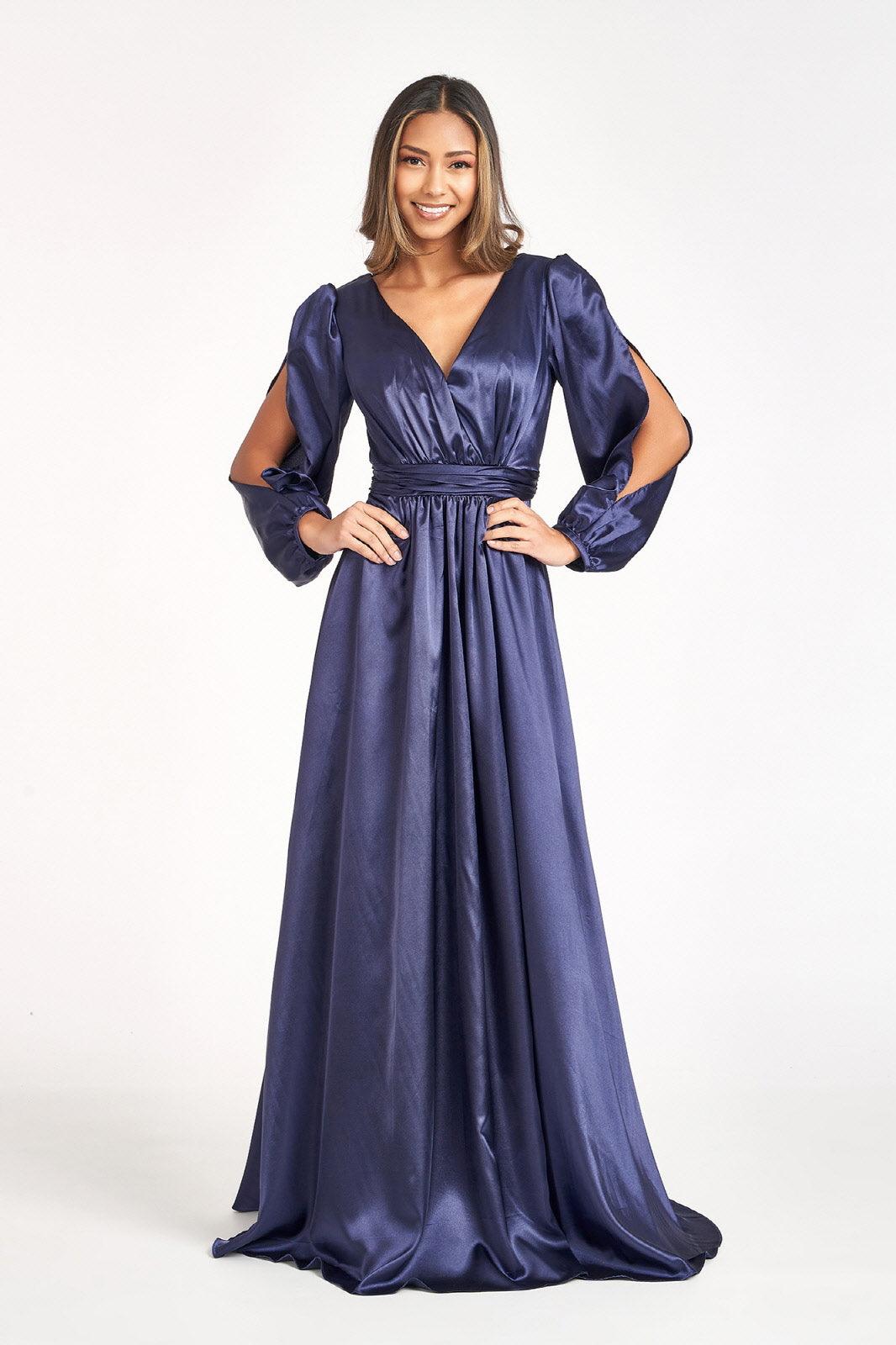 Long Sleeve Mother of the Bride Formal Dress