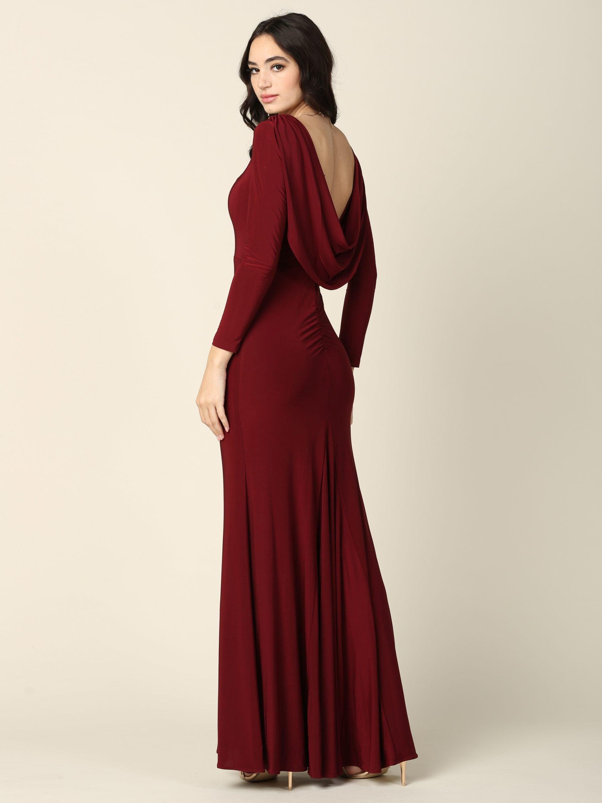 knee length dresses for ladies Long Sleeve Mother of The Bride Formal Dress