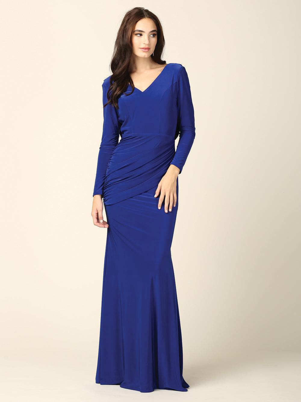 Long Sleeve Mother of the Bride Formal Dress