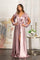 Long Sleeve Mother of the Bride Formal Dress Mauve