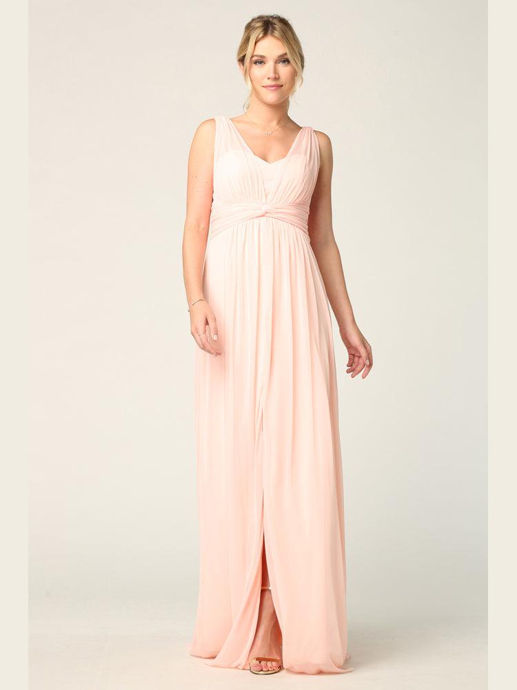 Long Sleeveless Bridesmaids Dress
