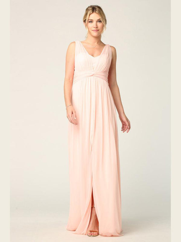 Long Sleeveless Bridesmaids Dress